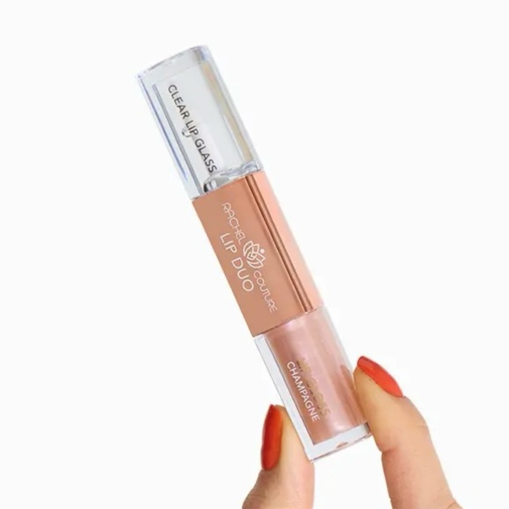 RACHEL COUTURE LIP DUO in Champagne - Shimmering Soft Pink & Clear Full Size